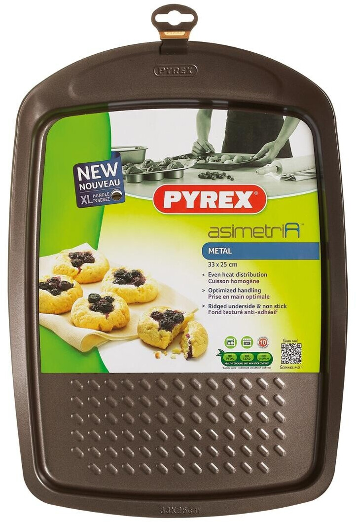 Buy Pyrex Metal baking tray asimetriA 33x25 cm from £8.18 (Today