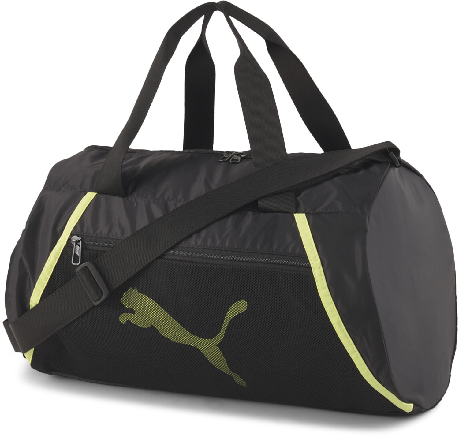 Buy Puma AT ESS Barrel Bag (077365-07) black-soft fluo yellow from £17. ...