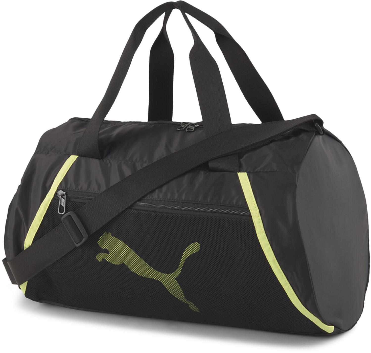 Puma AT ESS Barrel Bag (077365-07) black-soft fluo yellow