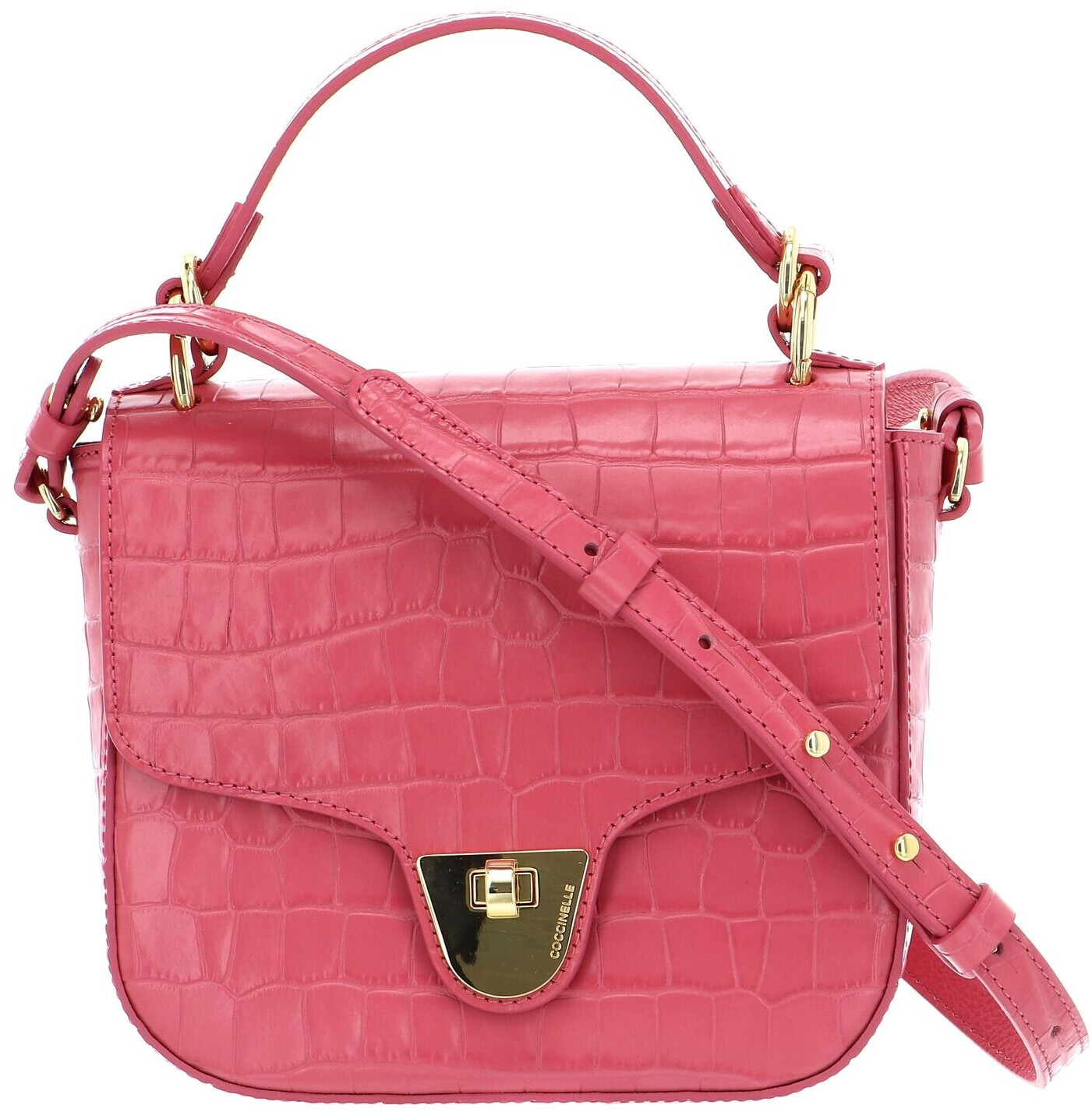 Coccinelle Florence Croco Shiny Soft Top Handle Bag