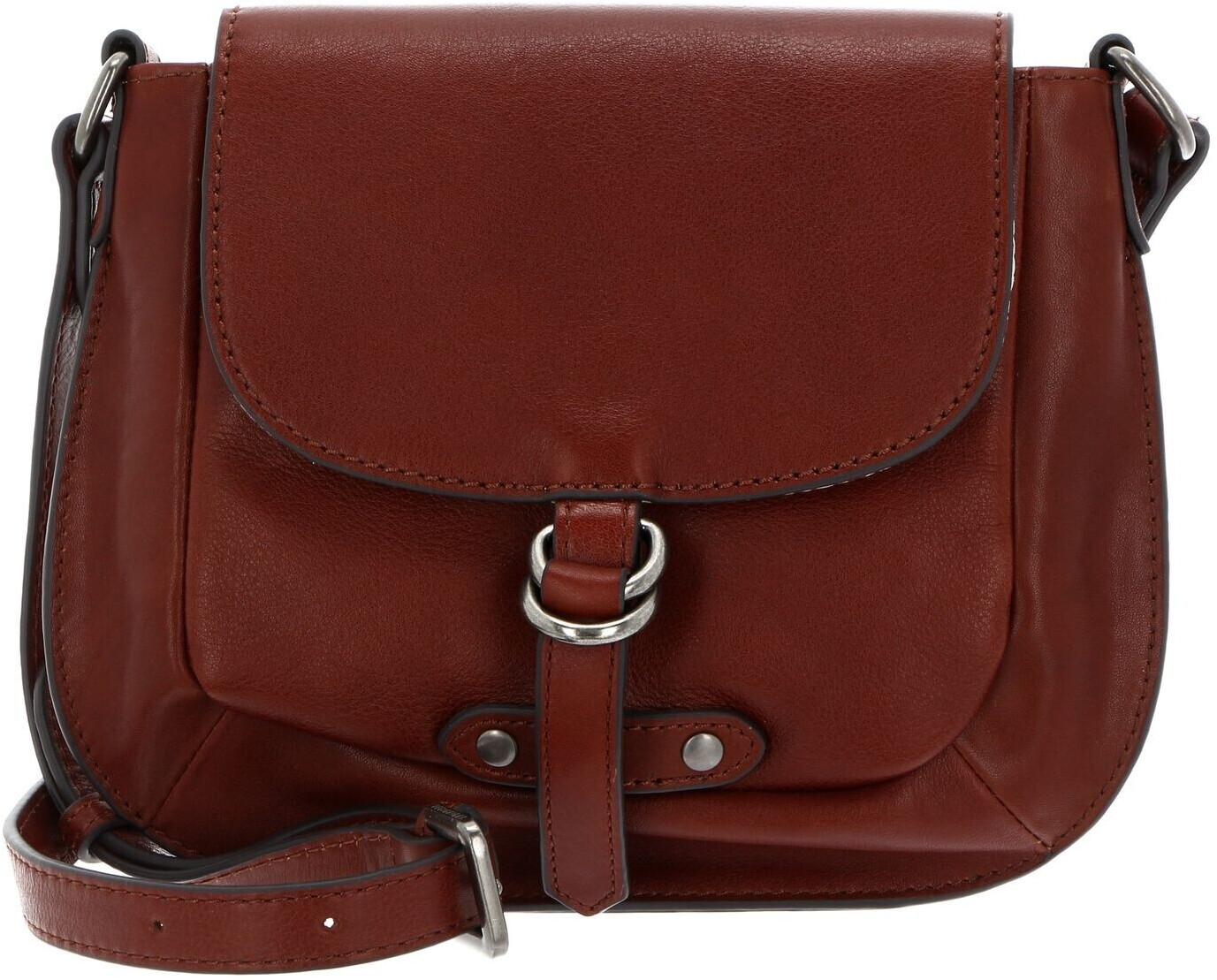 FREDsBRUDER Veg tan Collection Fleur Crossbody Bag dark cognac