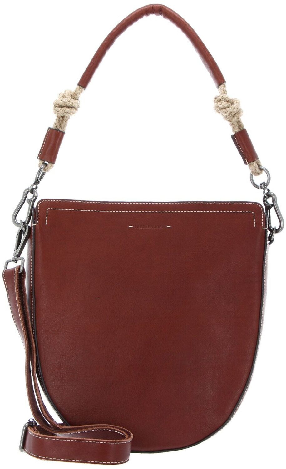 FREDsBRUDER Veg tan Collection Sailor Shoulder Bag dark cognac