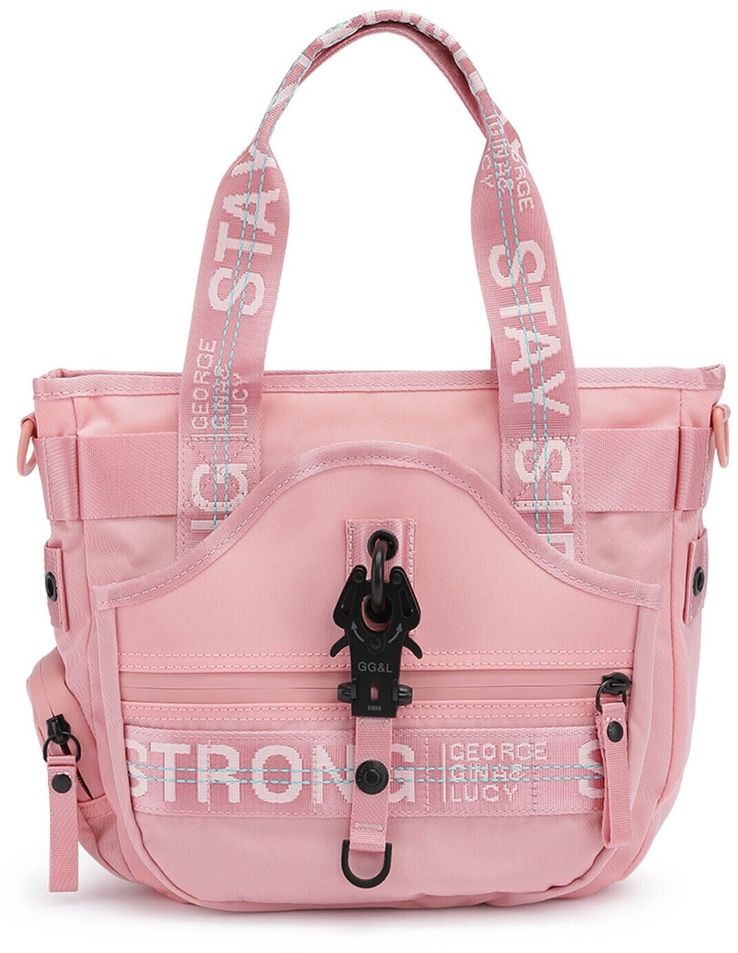 Sac à épaule GEORGE GINA & LUCY Basic Nylon - Modèle Mi La No, Couleur Pinker Bell