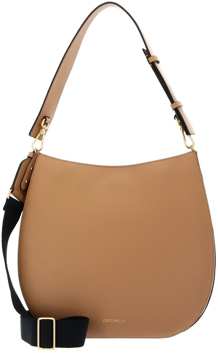Coccinelle Arpege Shoulder Bag warm beige/noir