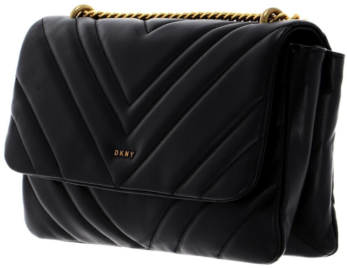 DKNY Vivian Double Shoulder Bag with Flap S/M blk/gold ab 99,99