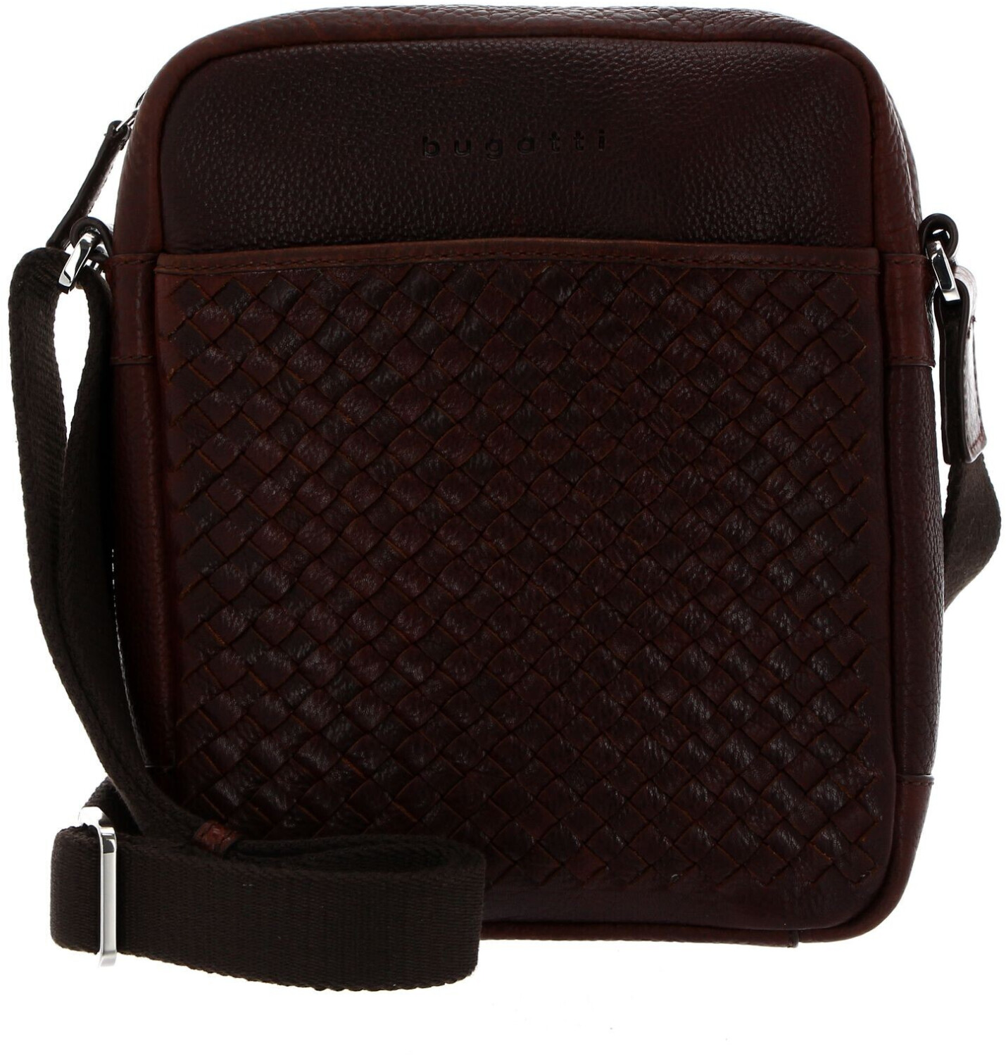 Bugatti Woven Cross Over Bag british tan