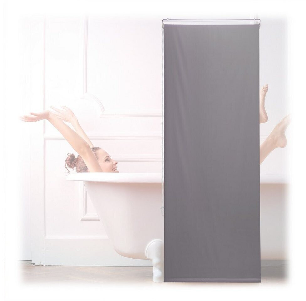 Relaxdays Shower blind grey 60 cm