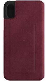 Bugatti Booklet Case Parigi Ultrasuede (iPhone X, iPhone XS), Smartphone Case, Red