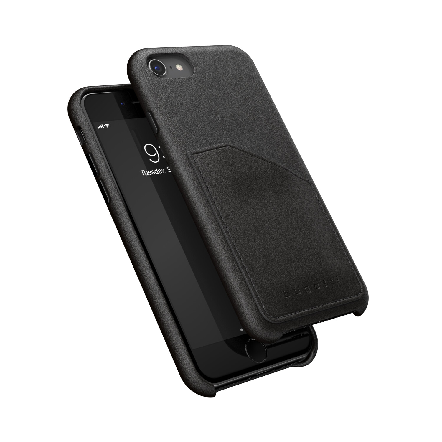 Bugatti Londra Full Wrap (iPhone 6s, iPhone 7, iPhone 6, iPhone 8, iPhone SE (2020)), Smartphone Case, Black