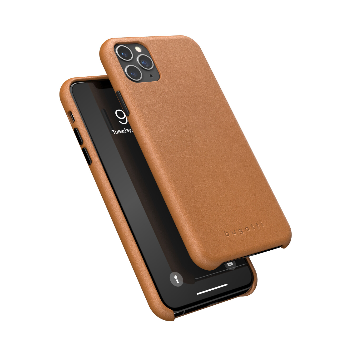 Bugatti Porto Full Wrap (iPhone 11 Pro Max), Smartphone Case, Brown