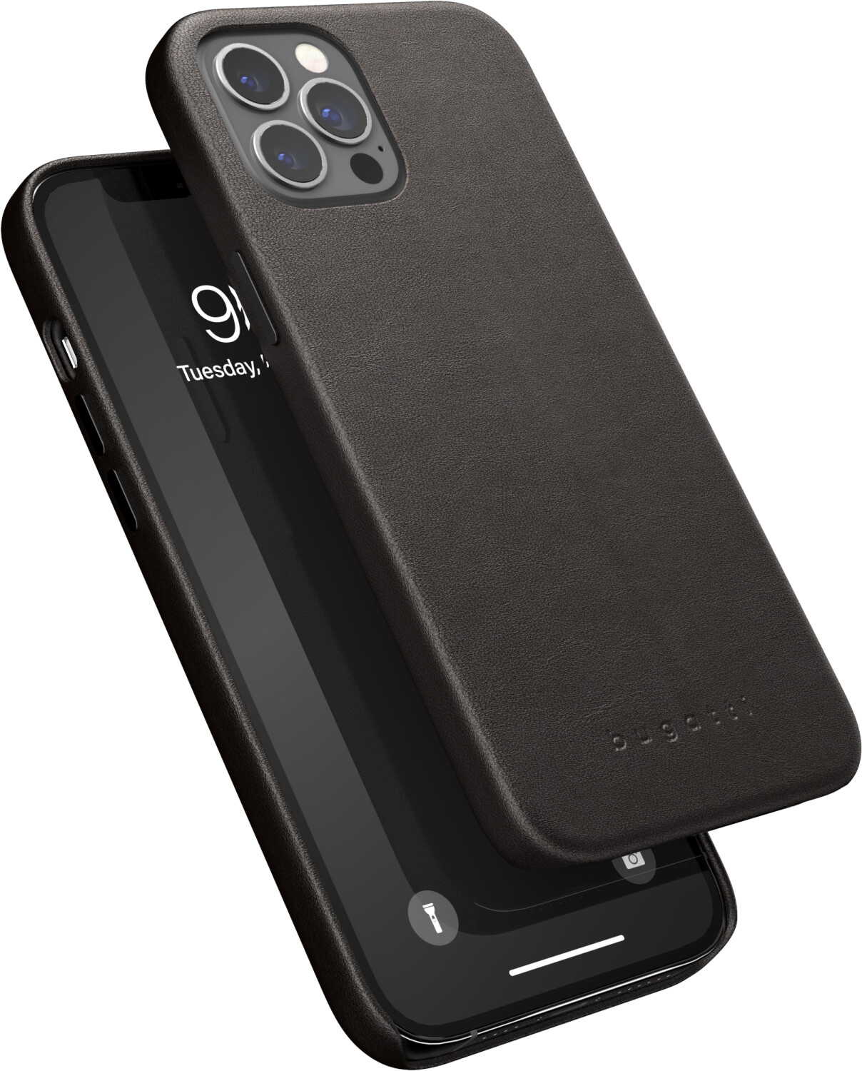 Bugatti Porto Full Wrap (iPhone 12 Pro Max), Smartphone Case, Black