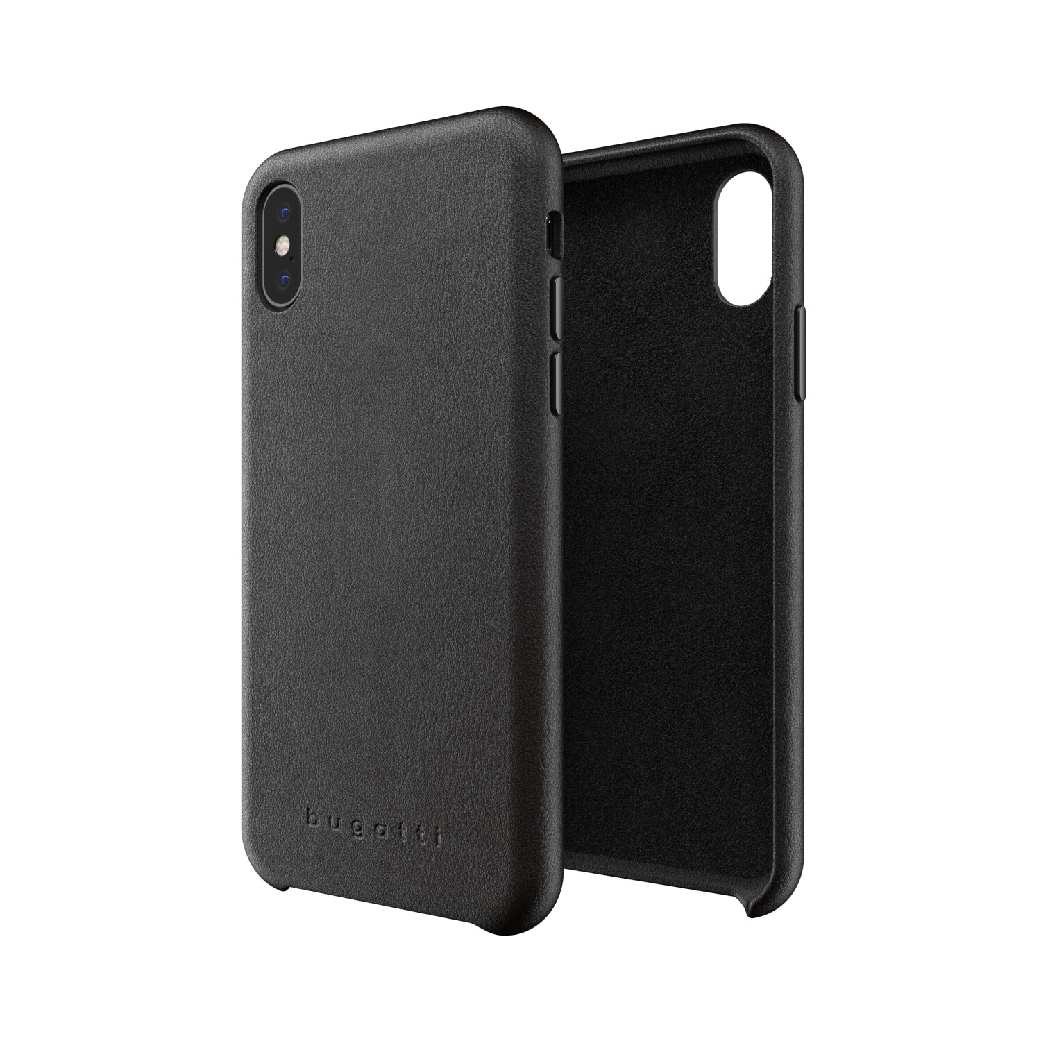 Bugatti Porto Full Wrap (iPhone X, iPhone XS), Smartphone Case, Black