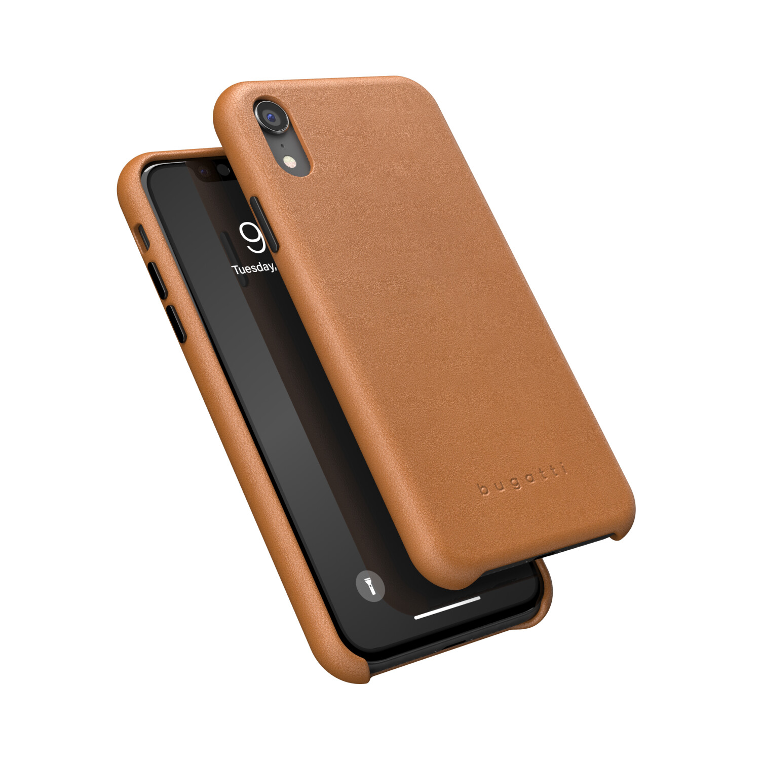 Bugatti Porto Full Wrap (iPhone XR), Smartphone Case, Brown