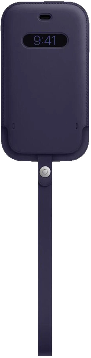 Apple Housse en cuir avec MagSafe (iPhone 12 Mini) violet profond