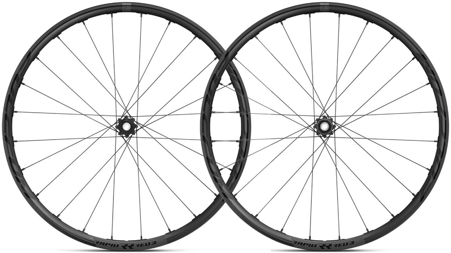 Fulcrum Rapid Red 3 DB Gravel Set 27.5 12x100/12x142mm XDR 11/12-fach Disc CL Clincher TLR black