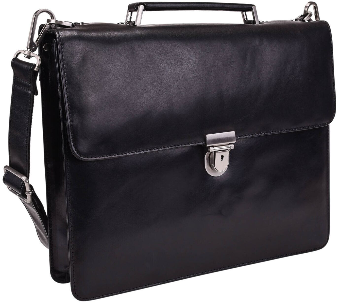 Leonhard Heyden Cambridge Briefcase 1 Compartment black