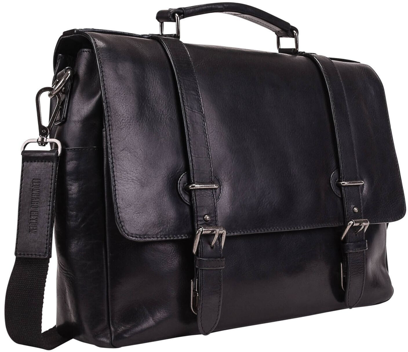 Leonhard Heyden Roma Briefcase 2 Compartments black