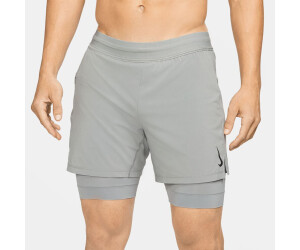 Men's Nike Flex 2 in 1 Yoga Shorts Sz L Dri Fit Black DC5320-010 New