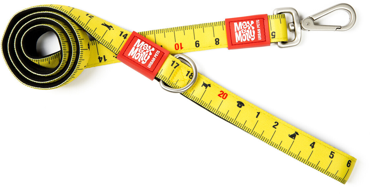 Max & Molly Short Dog Leash Ruler M 120 x 2cm