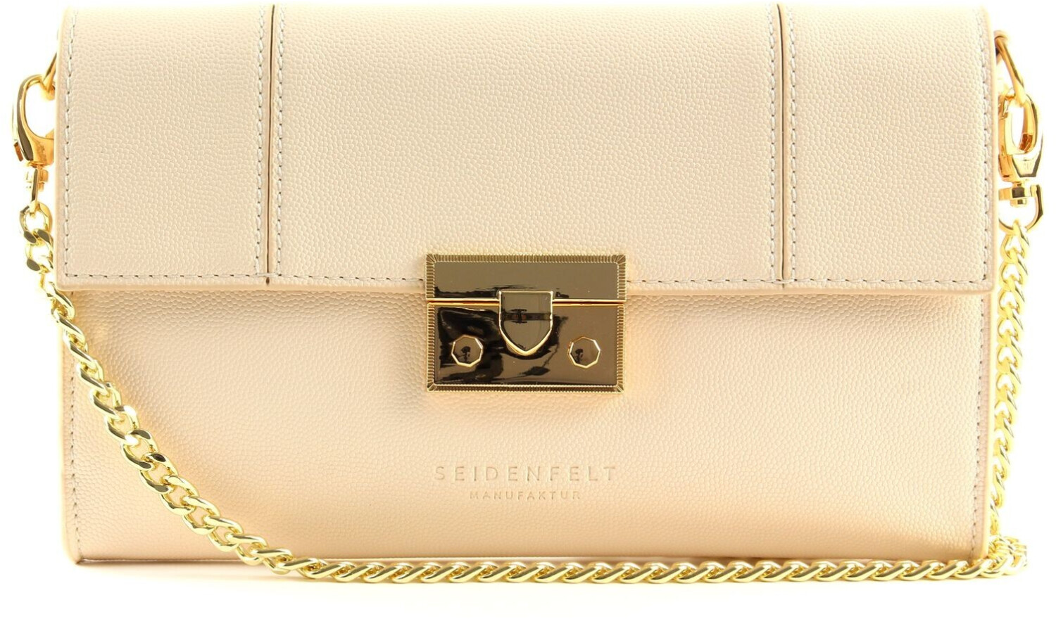 Seidenfelt Manufaktur Roros Clutch beige/gold