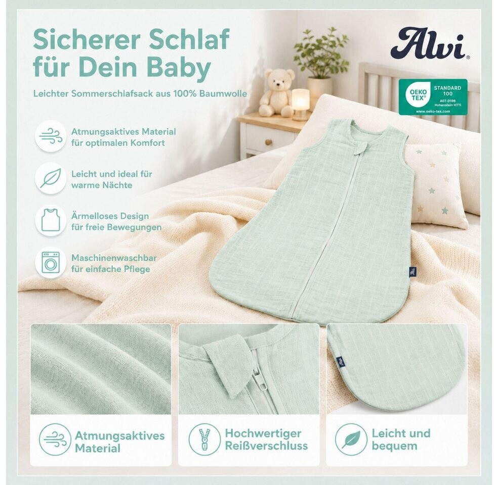 schlafsack für hüttenübernachtung Mumienschlafsack Wolle Zero Größe:56 / 62 Material_100% Baumwolle Naturbummler – Flitzer II