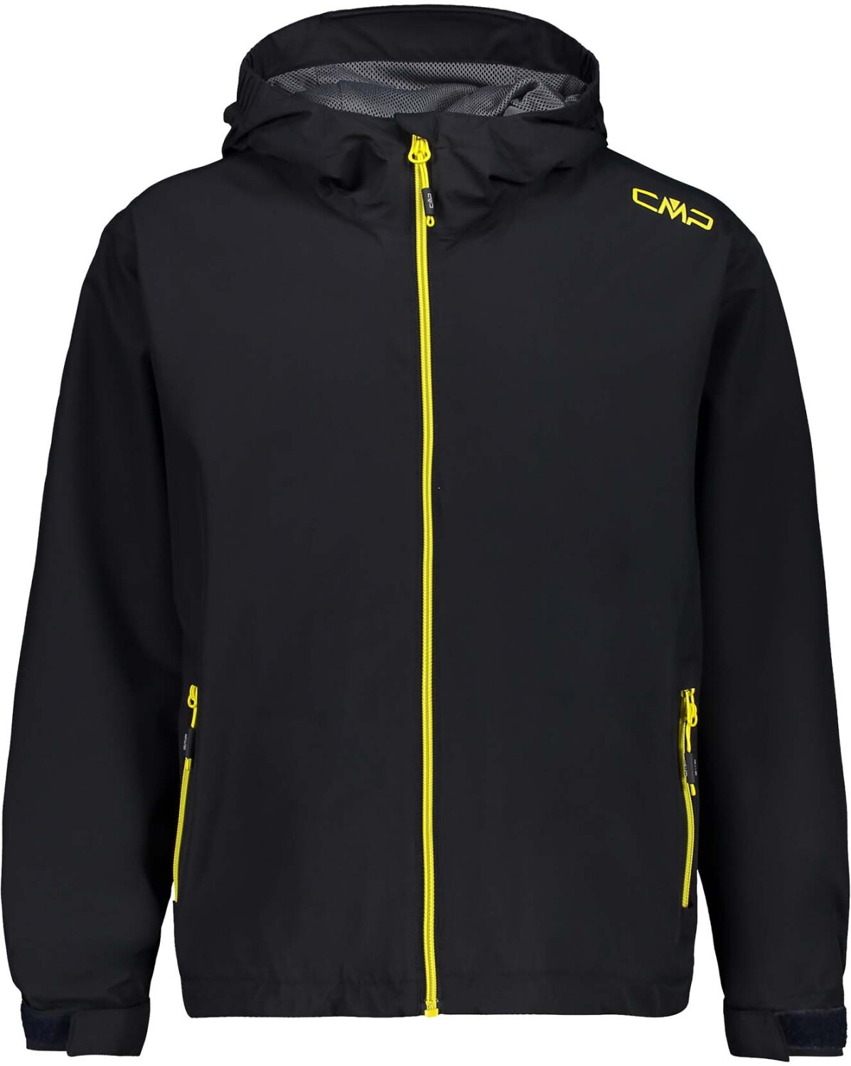 CMP Boy Rain Jacket Fix Hood Youth (39X7984) anthracite/lemonade