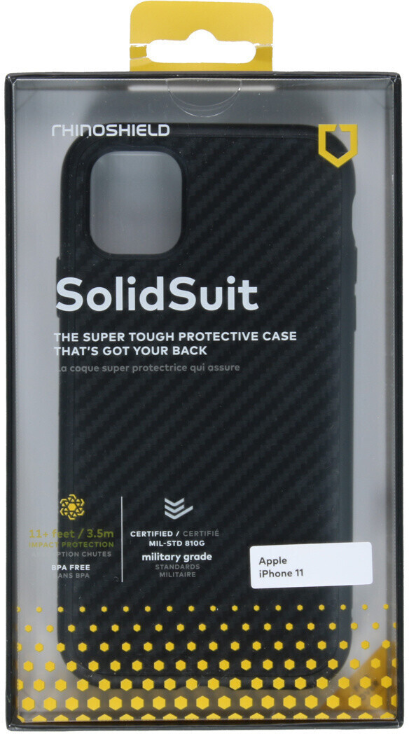 RHINOSHIELD Coque SolidSuit MagSafe iPhone 12/12 Pro (Classic Noir