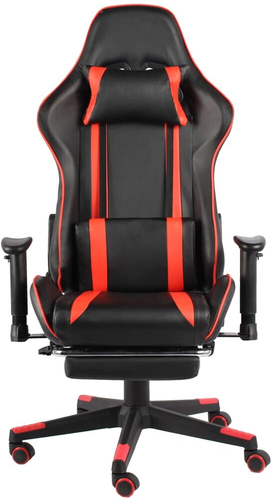 vidaXL Chaise de jeu pivotante avec repose-pied Rouge