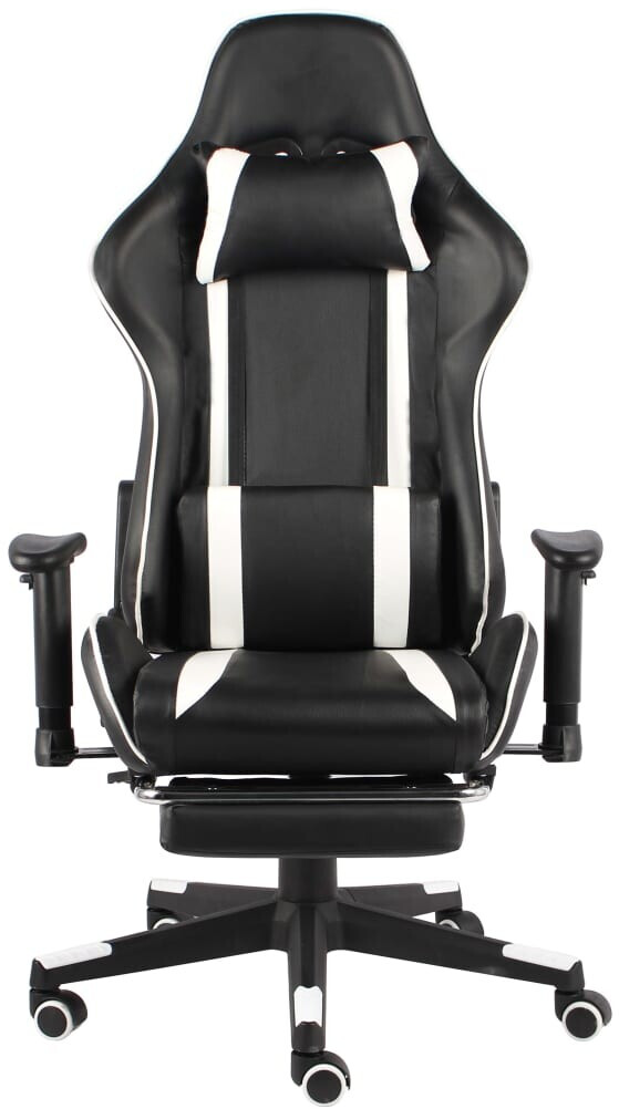 vidaXL Chaise de jeu pivotante avec repose-pied Blanc