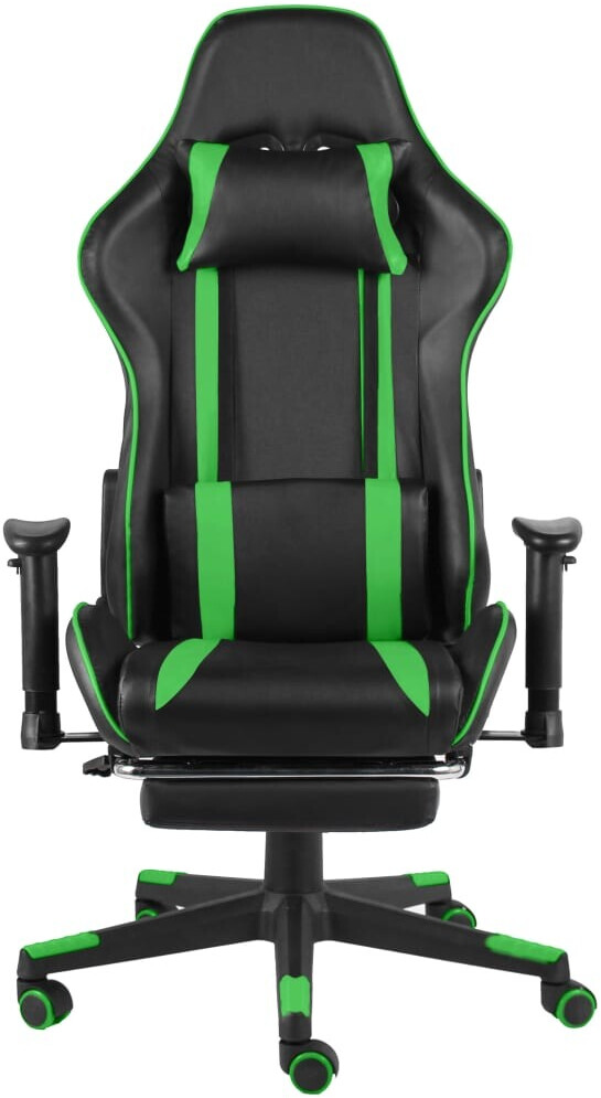 vidaXL Chaise de jeu pivotante avec repose-pied Vert