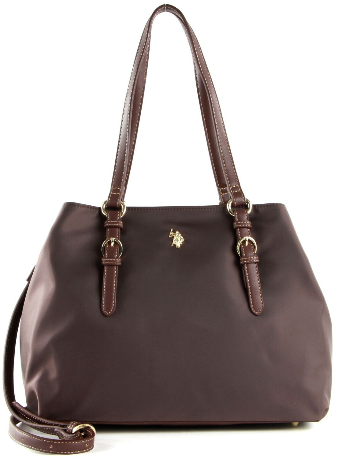 U.S. Polo Assn. Houston Double Handle Bag dark brown