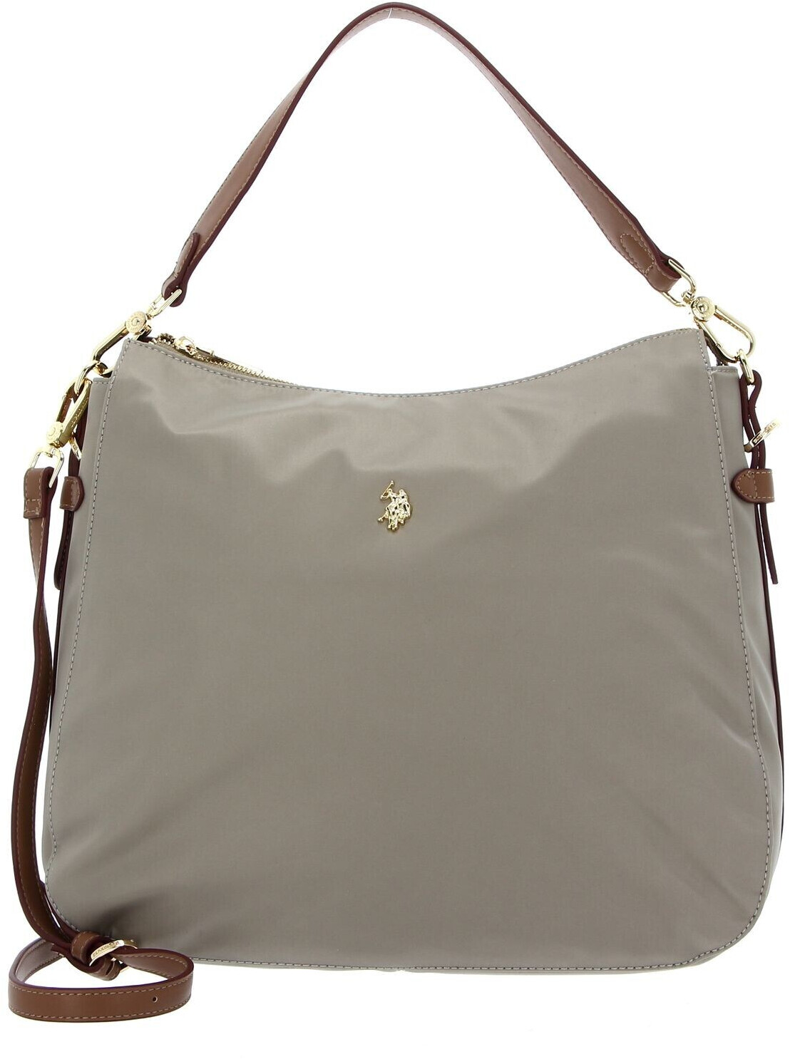 U.S. Polo Assn. Houston Hobo Bag L light taupe