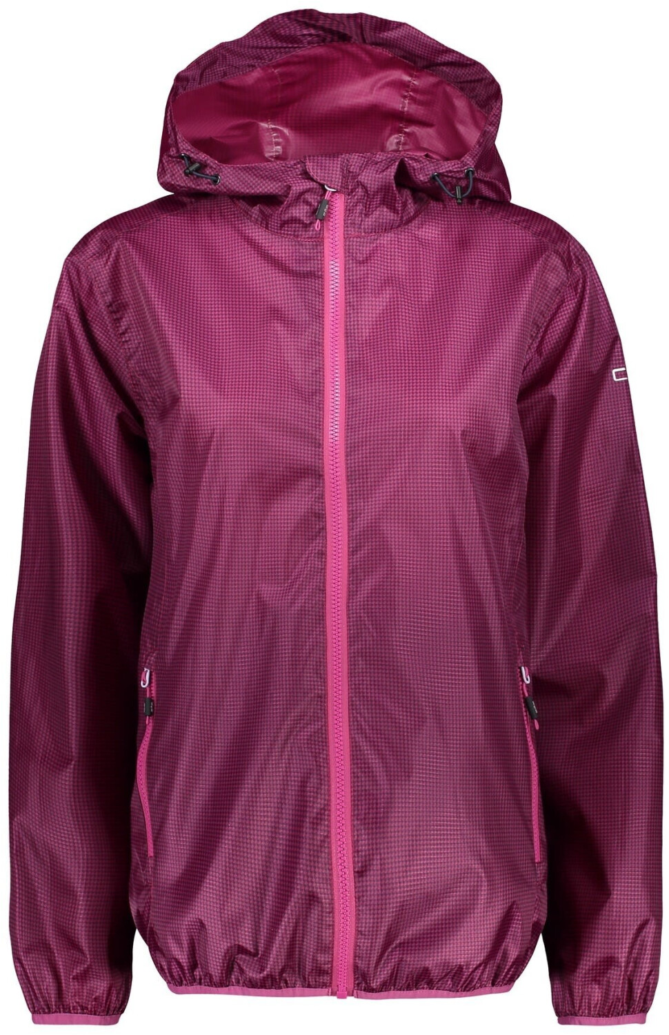 CMP Women's Packable Ripstop Jacket with Microcheck (3X57726) marine/geraneo