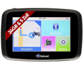 KMOBDA GPS Navigation 7 Zoll Touchscreen POI Blitzerwarnung Sprachführung Fahrspur assistent Bluetooth Freisprecheinrichtung Radarwarner Lebenslang Kostenloses Kartenupdate 