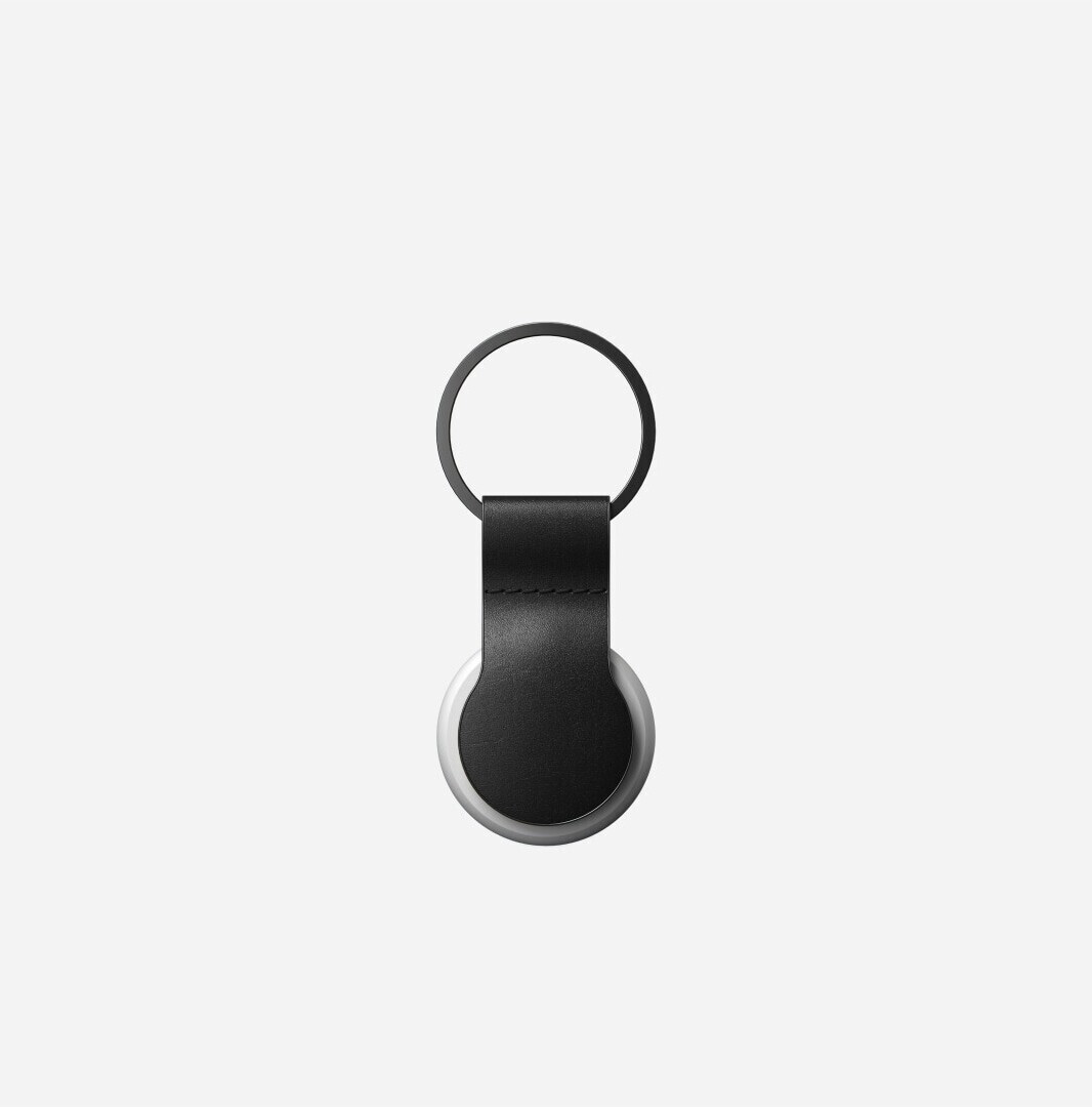 Nomad Airtag Leather Loop Black