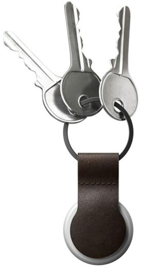 Nomad Nomad Airtag Leather Loop Rustic Brown - side view
