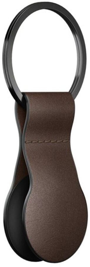 Nomad Nomad Airtag Leather Loop Rustic Brown - back view