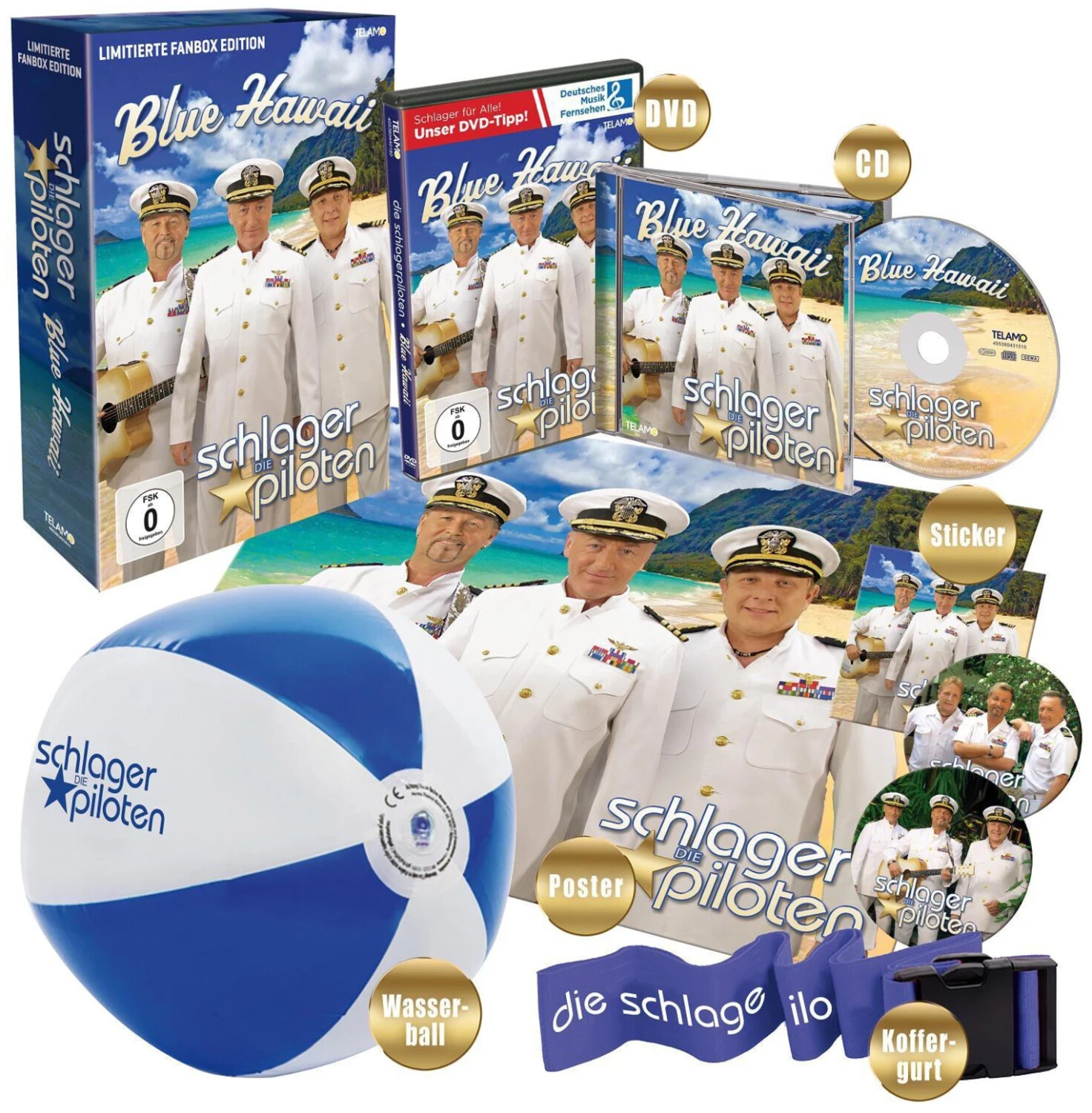 Die Schlagerpiloten - Blue Hawaii (Limited Fanbox Edition) (CD + DVD)