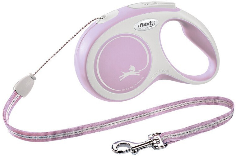 Flexi New Comfort Cord S 8m Pink/White