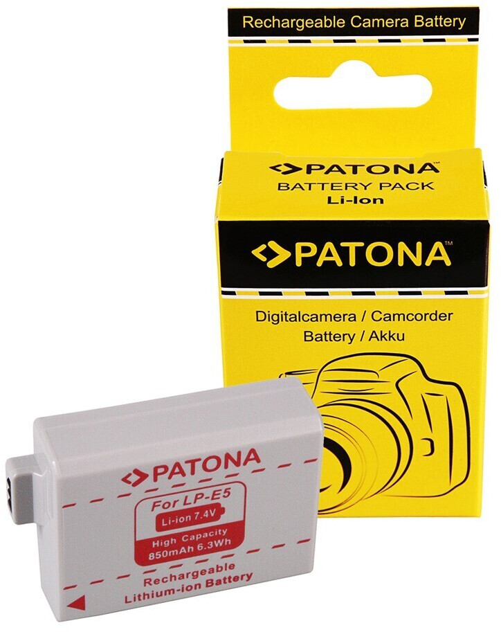 Patona Replacement Battery for Canon LP-E5 (850mAh)