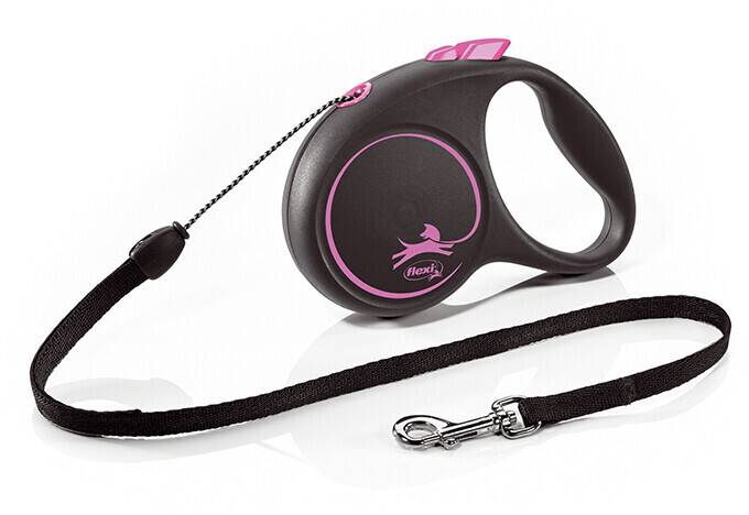 Flexi Black Design Cord S 5m Pink