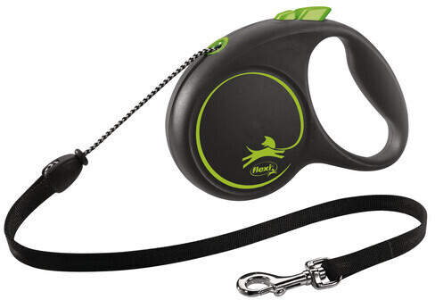 Flexi Black Design Cord M 5m Green