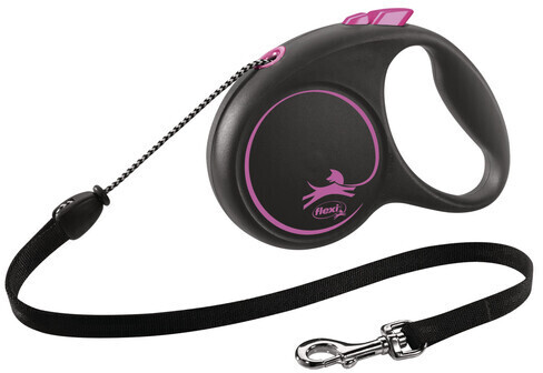 Flexi Black Design Cord M 5m Pink