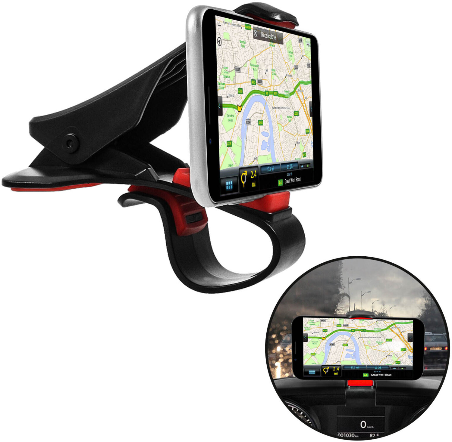 Support de smartphone pour voiture avec pince - Accessoire téléphonie pour  voiture - Achat & prix