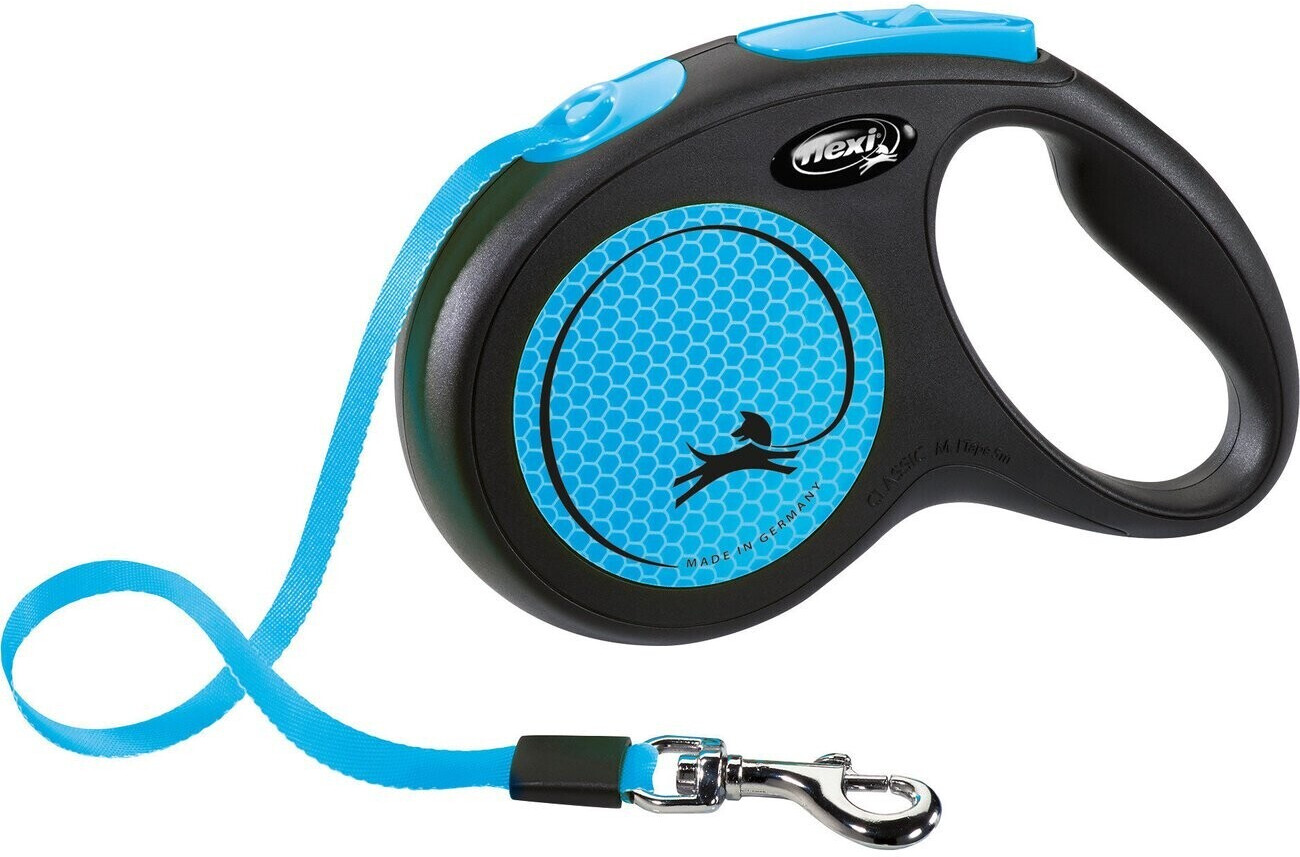Flexi New Neon Strap S 5m Neon Blue