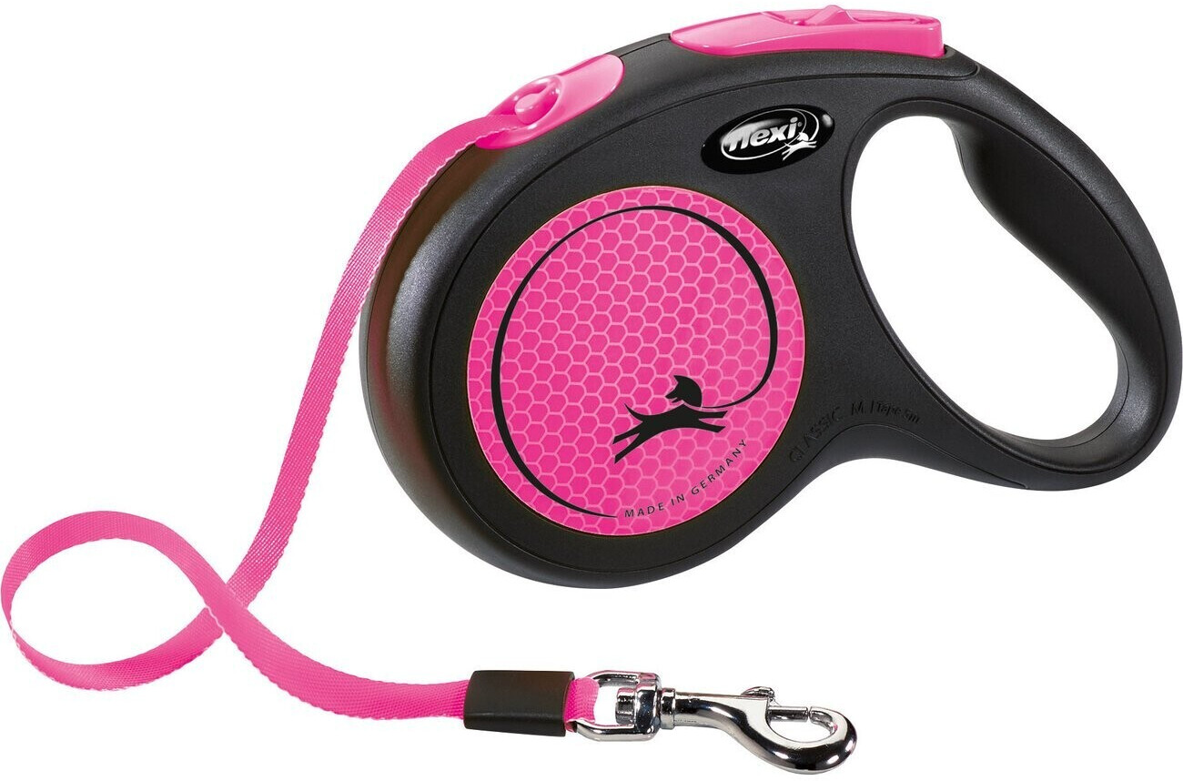 Flexi New Neon Strap M 5m Neon Pink
