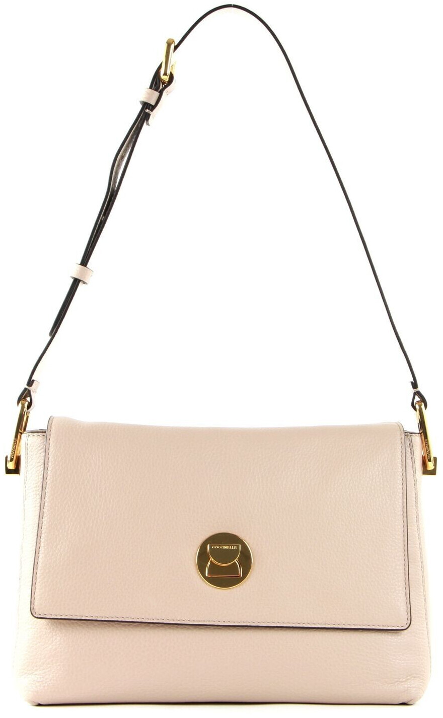 Coccinelle Liya Shoulderbag Powder Pink/Lambskin White