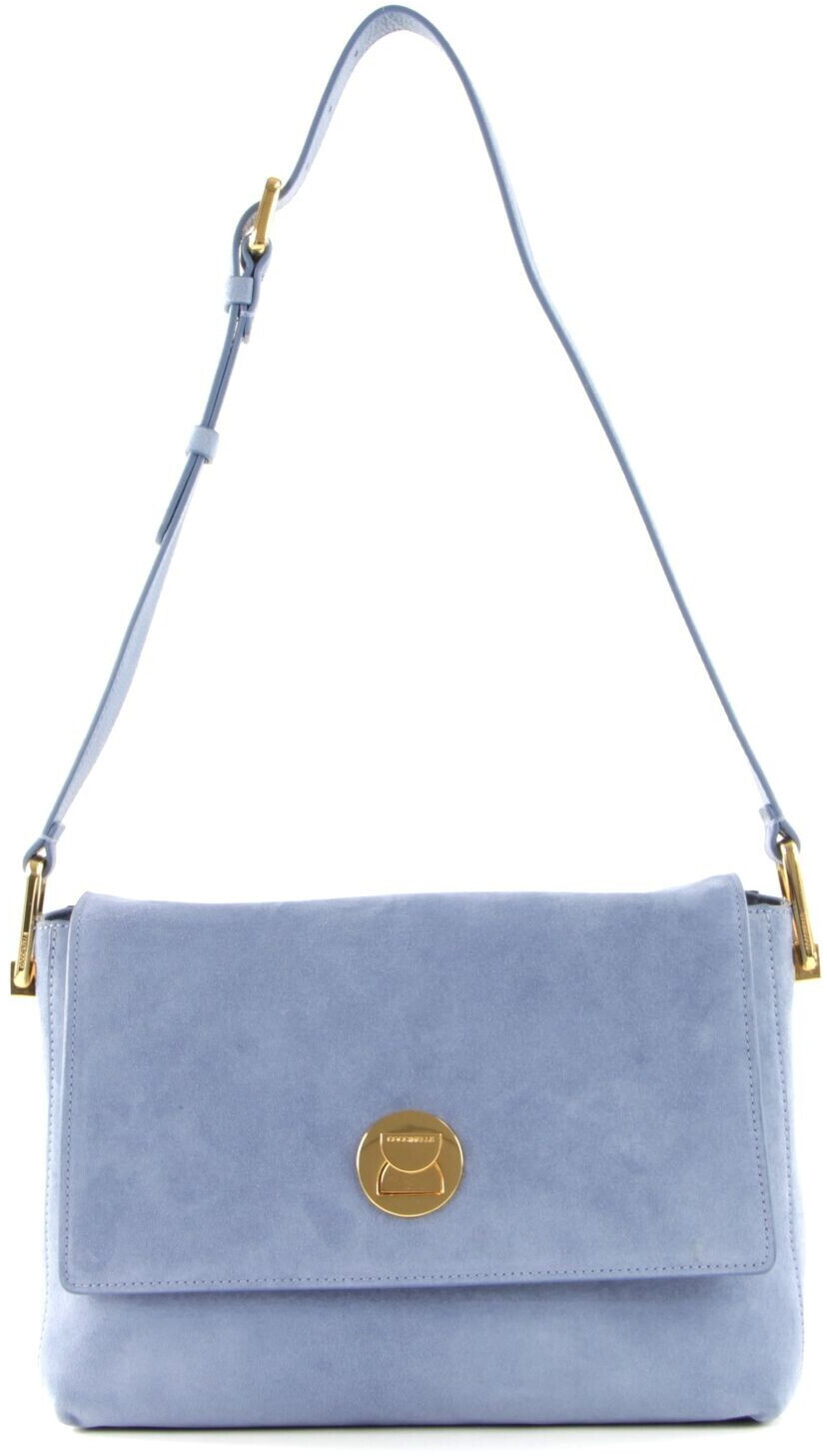Coccinelle Liya Suede Handbag Pacific Blue/Pacific Blue