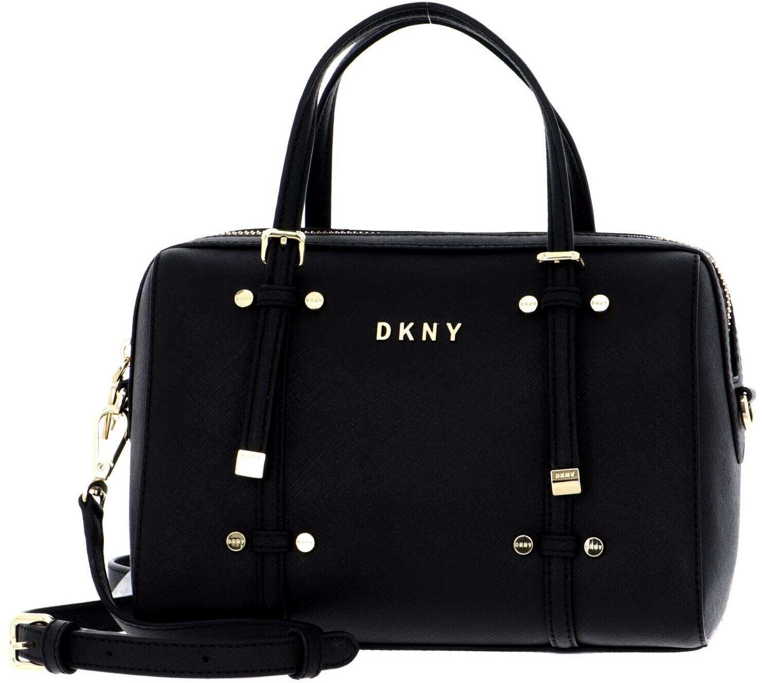 Buy DKNY Bo SM Barrel Handbag Blk/Gold from £106.80 (Today) Best