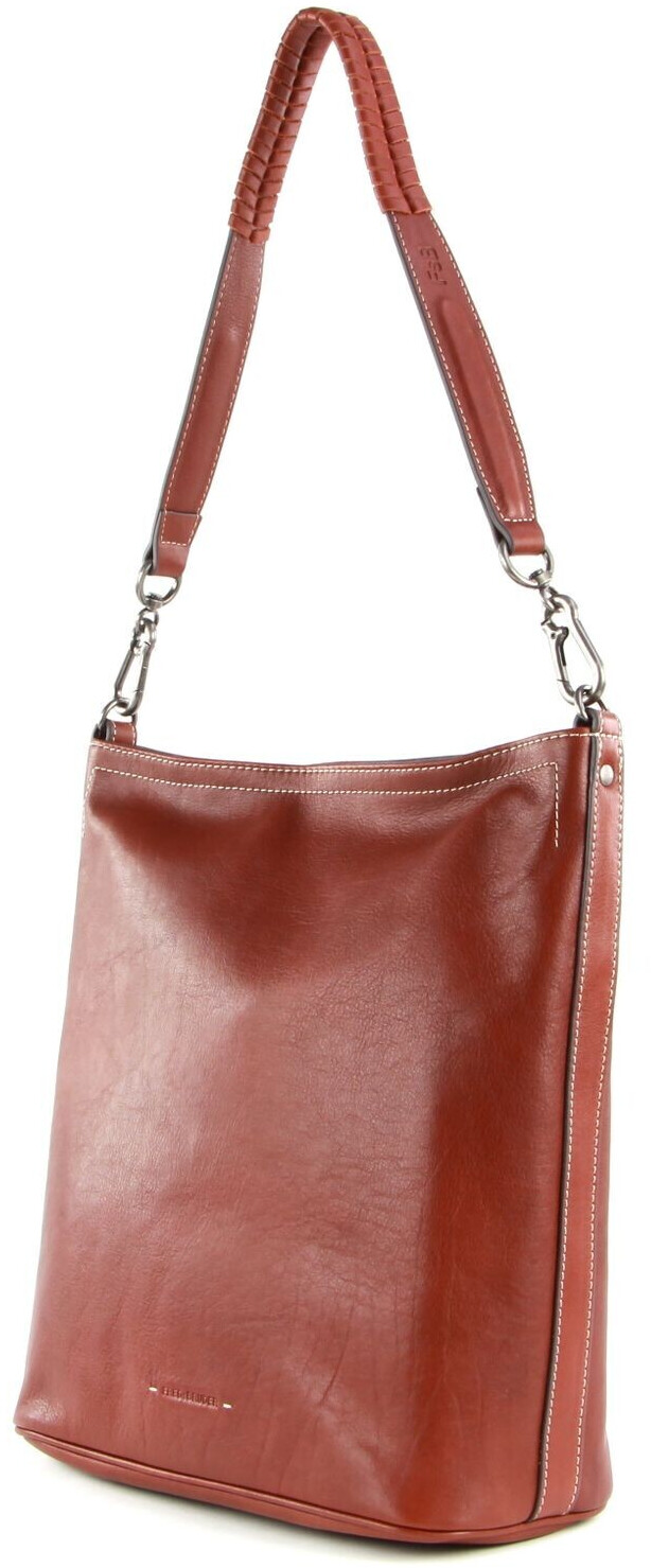 FREDsBRUDER Veg Tan Collection Captain Shoulder Bag Dark Cognac